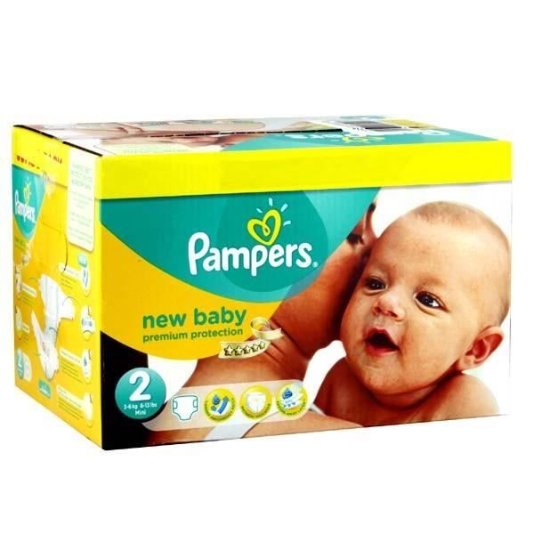 mega pack 138 x couches bébé Pampers - Taille 2 premium protection