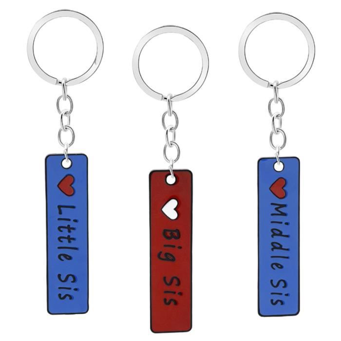 3pcs porte-clés d'amitié pour fille garçon PORTE-CLES - ETUI A CLE