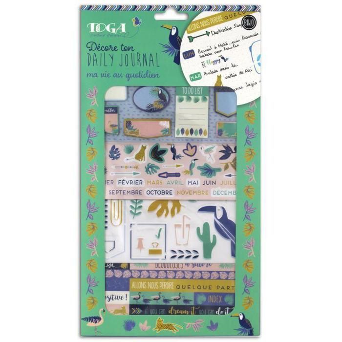 Kit Bujo 'Toga - Jungle Vibes' Ma vie au quotidien