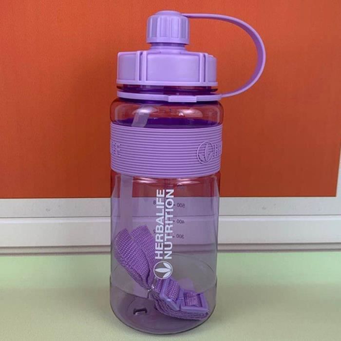 GOURDE,purple1 1000ml--Bouteille'eau de sport en plastique avec paille, vente en gros, plusieurs couleurs de bonbons, prix'usine, 50