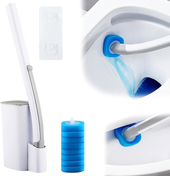 C)1 Ensemble De Brosse De Toilette De Luxe Ménage à Long Manche TPR