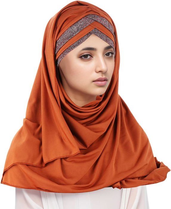 Hijab Lina & Lily - Crêpe Bubble 180x73cm - Opaque Et Antidérapant - Multifonction