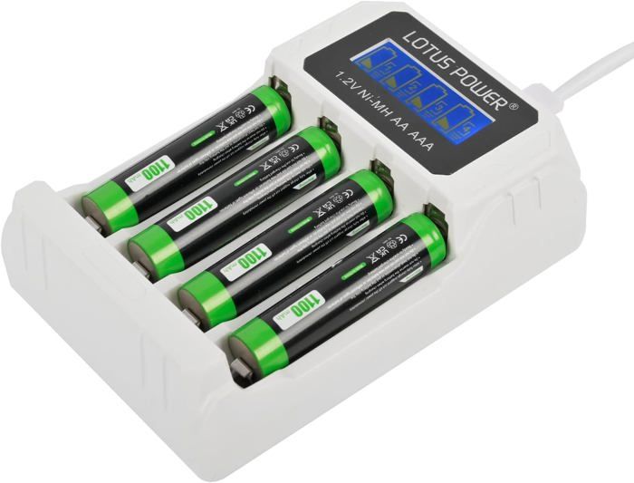 Chargeur externe + 4 piles