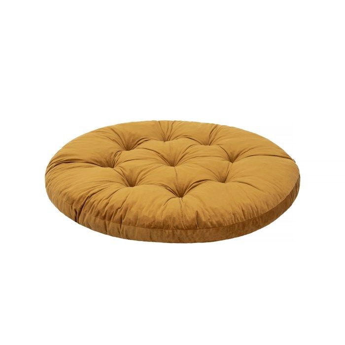 Bjird - Coussin pour Fauteuil Suspendu Oeuf - diamètre 65 cm Jaune - Fauteuil Balancoire Chaise Oeuf