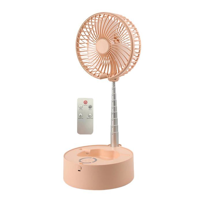 Ventilateur sur Pied télescopique Ventilateur sur Pied oscillant Portable réglable avec télécommande Ventilateur - Handeiu