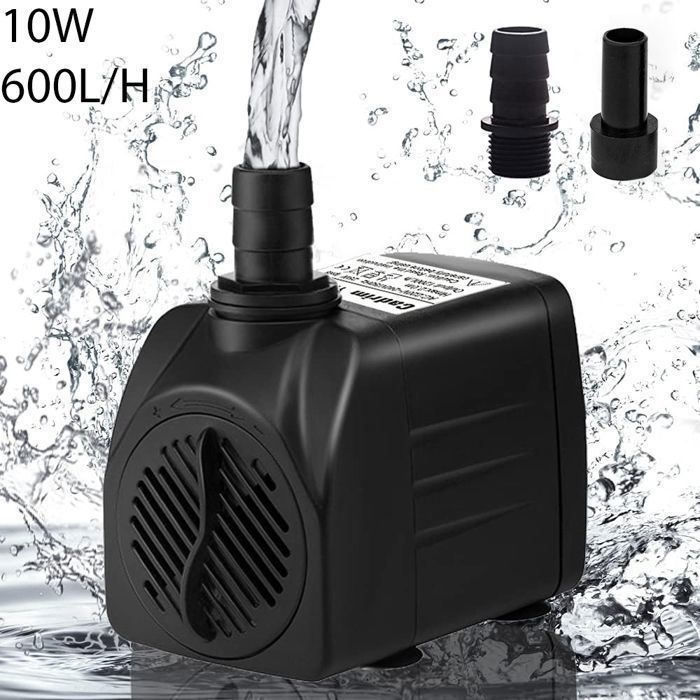 Meilleurs prix pour Mini pompe à eau (600 L/H 10 W) pompe daquarium ultra silencieuse avec hub élevé pour aquarium bassin fontaine statues