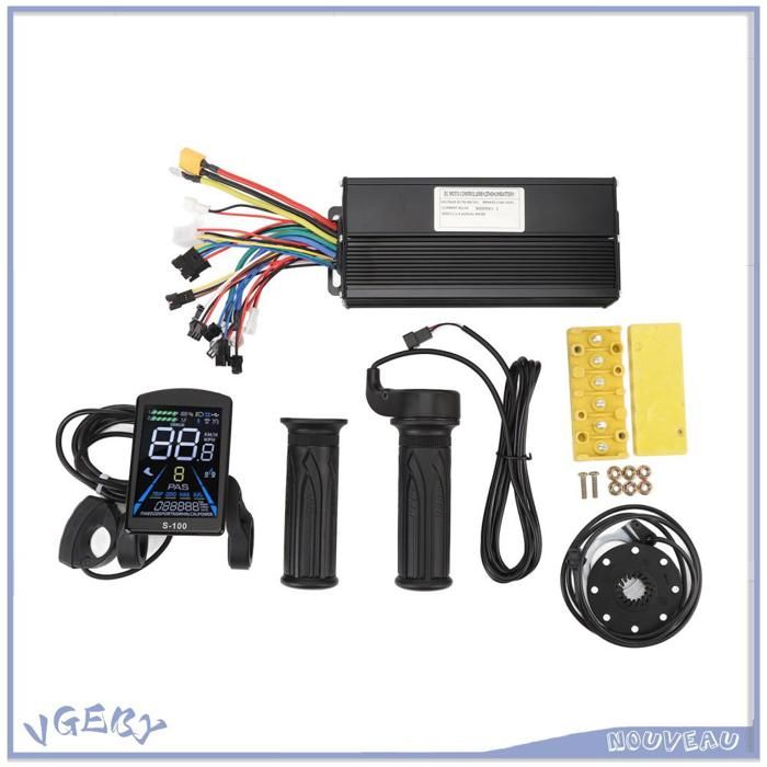 Kit de conversion pour vélo électrique, 48V, 1500W, avec compteur Lcd3 et roue arrière, améliore les performances de votre vélo  18