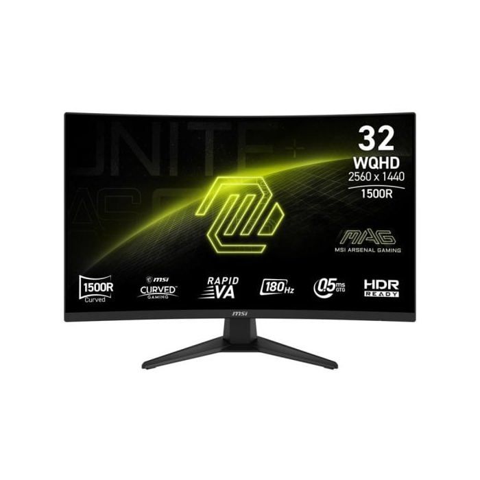 MSI MAG 321CQF E18 31.5 LED Rapid VA QHD 180Hz 0.5ms Adaptive Sync Curva - vue 1