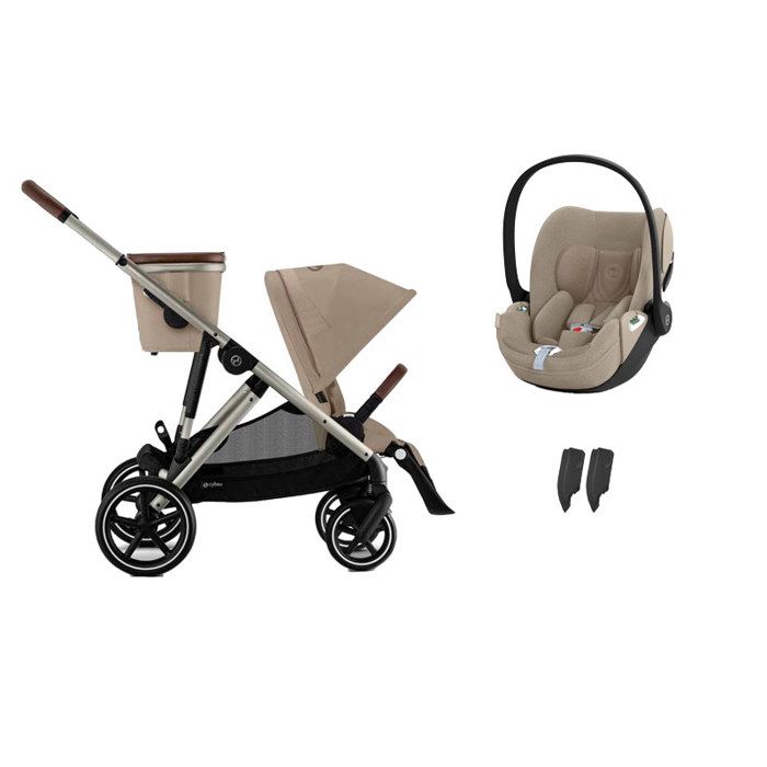 CYBEX - Poussette Duo Gazelle S + Cloud T Plus Almond Beige
