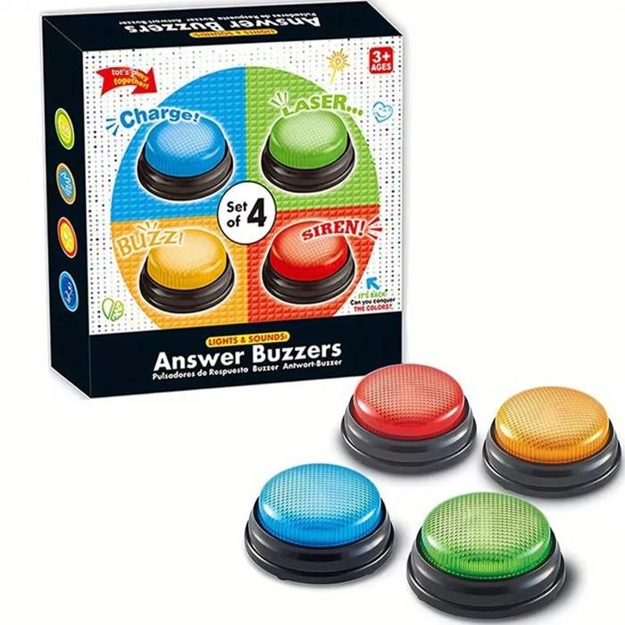 Set de 4 Buzzers TIDUCEL Blind Test Multicolore Interactif — free download