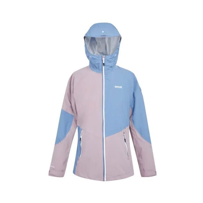 Veste imperméable à capuche femme Regatta Raddick II - heather/coronet blue