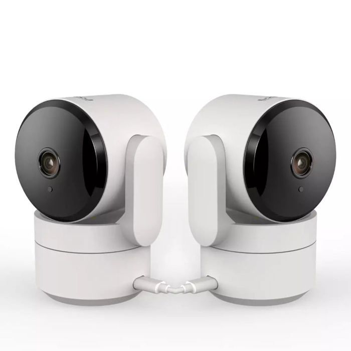 Daewoo IP506P – Pack 2 caméras intérieures WiFi motorisées 360° – Mode Vie Privée – Full HD