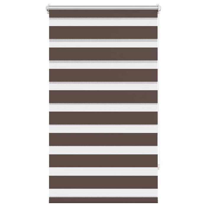 Maison Exclusive - Store vénitien Zebra 70 9 x 120 cm largeur du tissu 66 7 cm couleur café