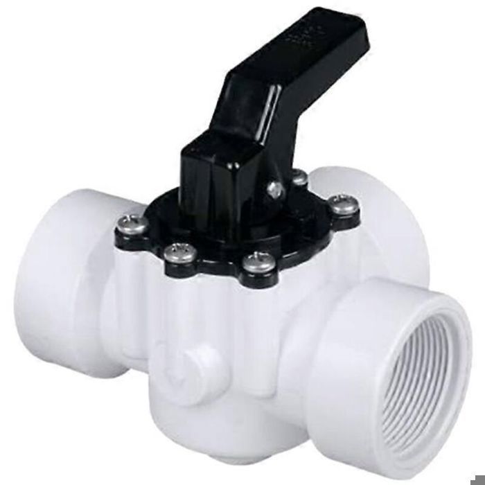 Raccord de tuyau à trois voies - Pour pompe de piscine - Ø 32/38 mm - Vanne 3 voies - 20 cm - Noir et blanc HBCL