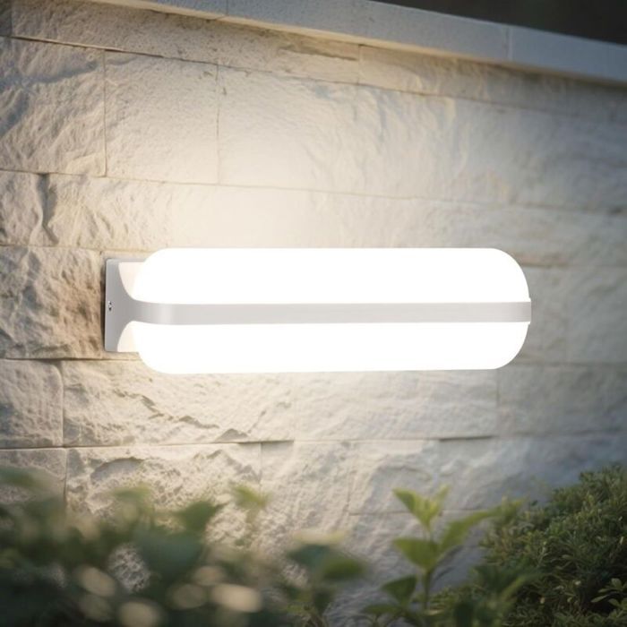 LED Applique Murale Intérieure/Exterieur 20W Éclairage Par le Haut et Par le Bas Luminaire Extérieur 4000K IP65 Etanche Lampe E