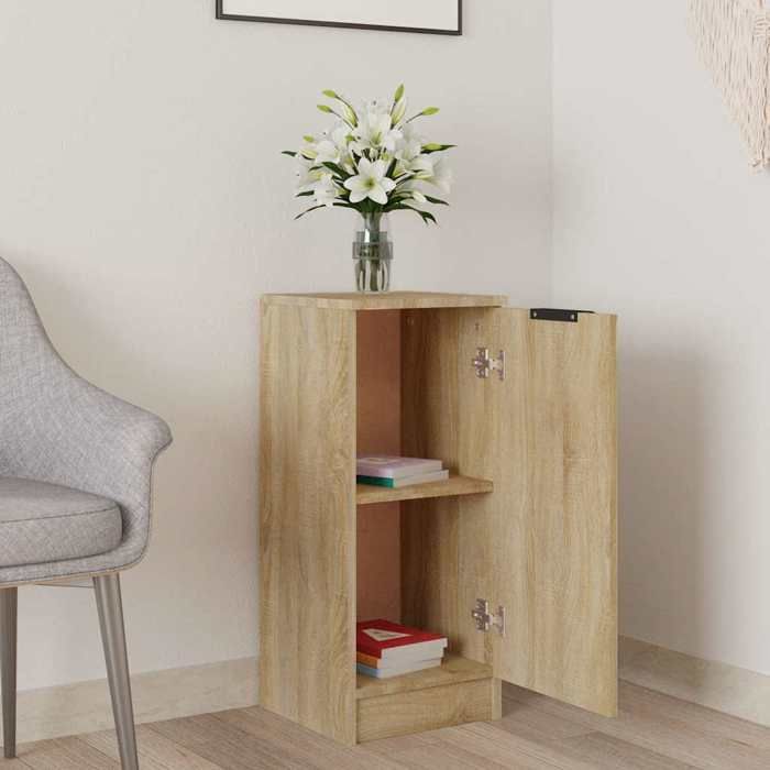 vidaXL Meuble rangement - Buffet Chêne sonoma 30x30x70 cm Bois dingénierie poisd:11.76kg &2009 vidaXL Meuble rangement - Buffet Chêne sonoma 30x30x70 cm Bois dingénierie poisd:11.76kg &2009