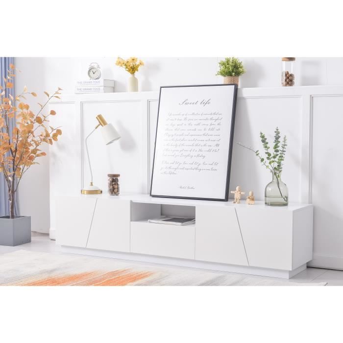 Meuble TV armoire de télévision 180 cm Cdiscount Maison