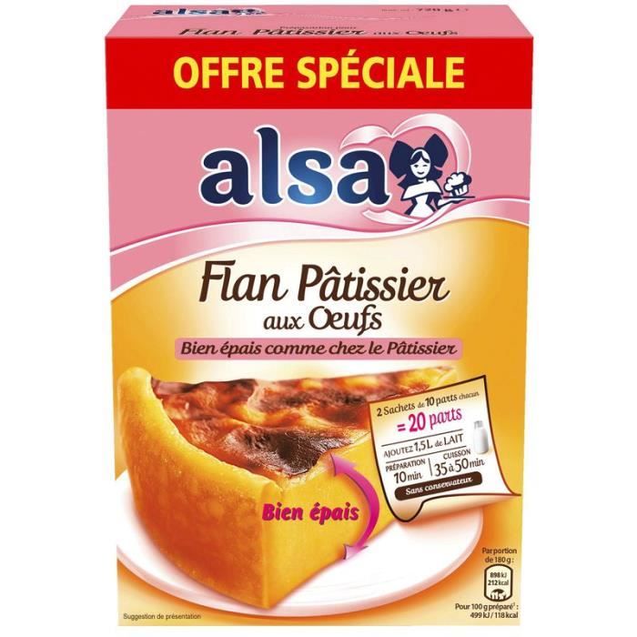 Alsa Preparation Pour Flan Patissier 720 G Achat Vente Aide