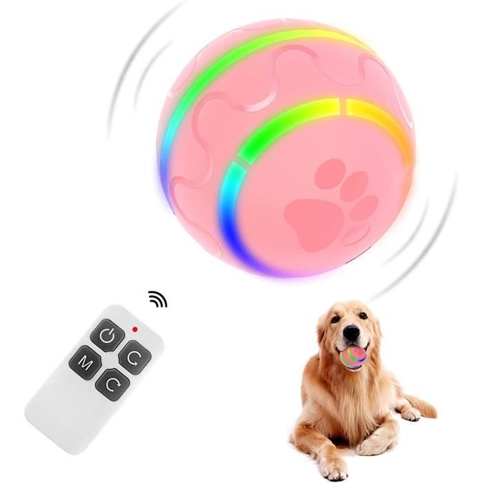 Comparer les prix de Jouet interactif - AMOUNE - Balle LED télécommandée - Rose - TPU - 2 modes intelligents