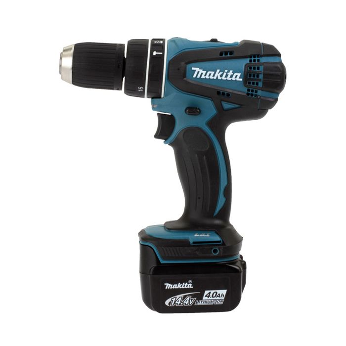 Perceuse visseuse à percussion 14.4V Li ion 4Ah Ø13 mm MAKITA DHP446RMJ - vue 2