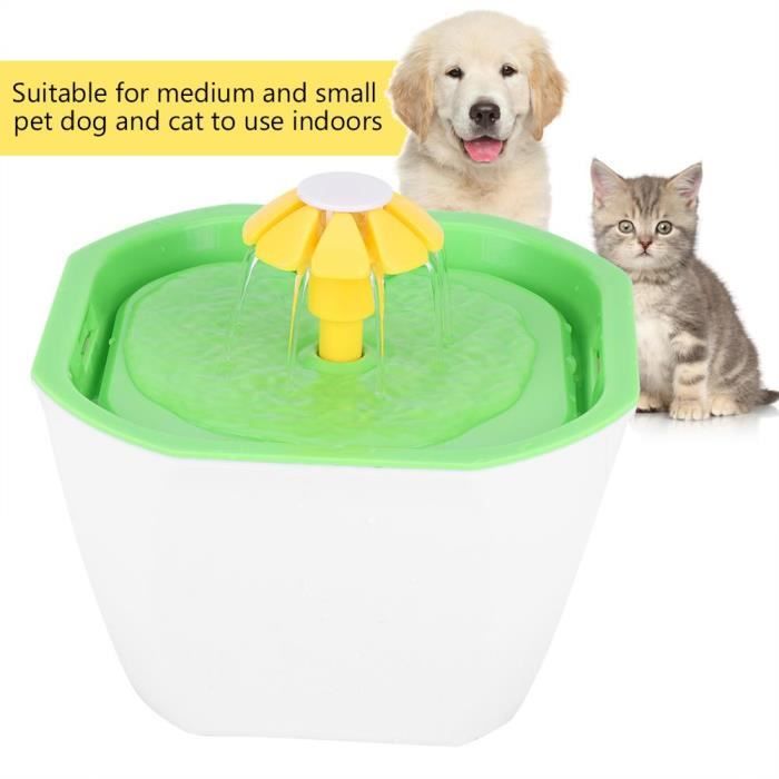 Fontaine à Eau Pour Chien Chat Animal Filtre Carbone Automatique Distributeur Cuvette Alimentaire Eau Pour Chien Chat Eu Plug Cwu