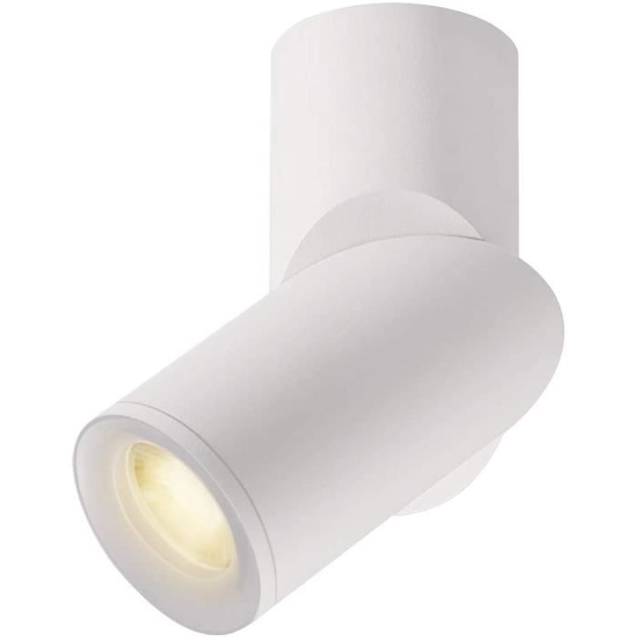 Blanc-blanc Froid HAOFU 10W spot plafond LED orientable,LED Plafonnier Spots lampe,Spots de plafond,Applique de Plafond spots plafond orientables,éclairage plafond LED,6000K blanc Froid,IP20 