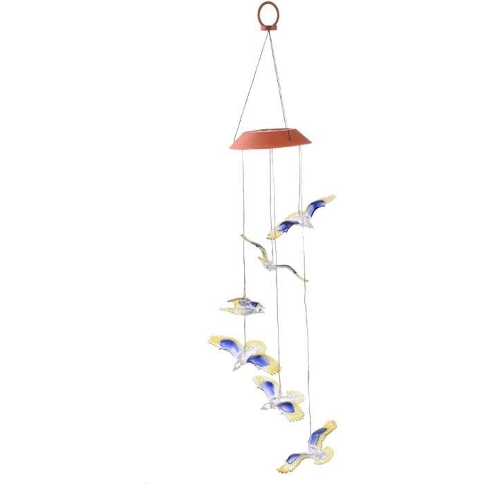 Kit De Fabrication Carillon éolien Sirène - DIY Solaire Avec Décorations Libellule - Pour Enfants Et Décoration Extérieure - Ornements Colorés à Suspendre