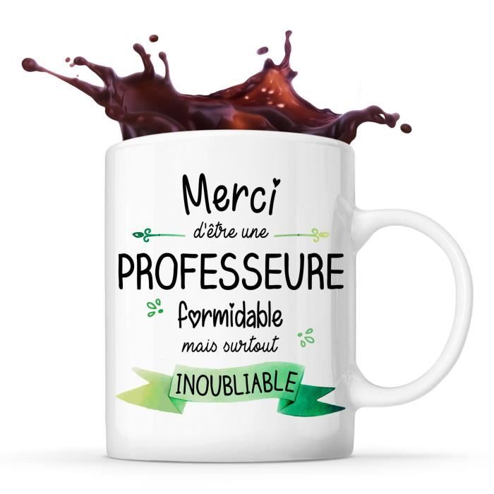Mug Vintage "Pour Maîtresse D'école" - Céramique, Occasion Bon état