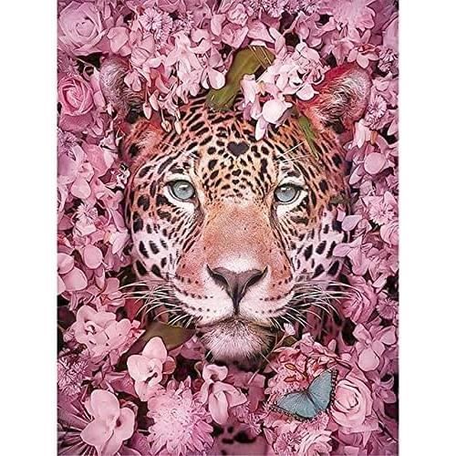 Kit Peinture Par Numéros Lion 40x50cm - Toile + Peintures + Pinceaux - Déco Maison