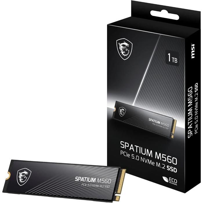 MSI .2 NVMe Gen5 SPATIUM M570 - vue 1