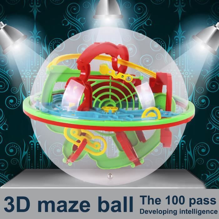 YEAHH – Jeu De Labyrinth 3D à Boules – 30 Barrières, 1x, Sans Piles, Pour Enfants (dès 2 Ans) Et Adultes – Casse-tête De Bureau