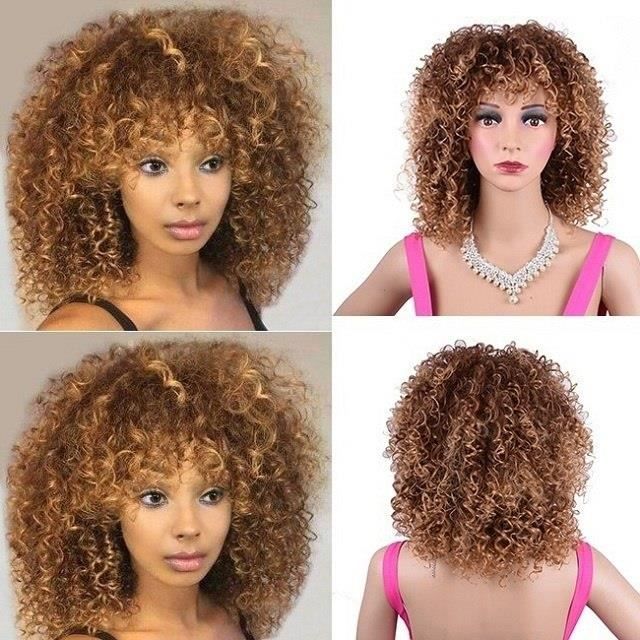 perruque afro curly