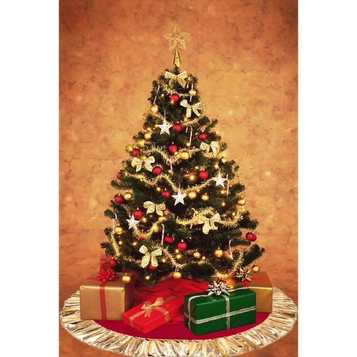 Pied De Sapin Arbre Noel Tapis Diametre 90cm Decoration Maison Rouge Dore Modele 22 Achat Vente Pied De Sapin De Noel Bientot Le Black Friday Cdiscount