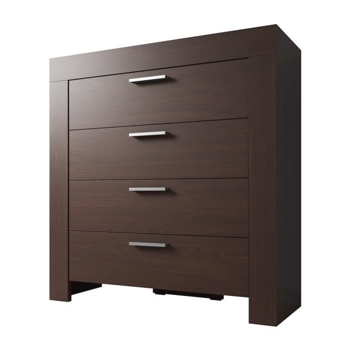 Commode En Mdf Wenge 100 Cm Achat Vente Meuble Tv Commode En Mdf Wenge 100 Cm Cdiscount