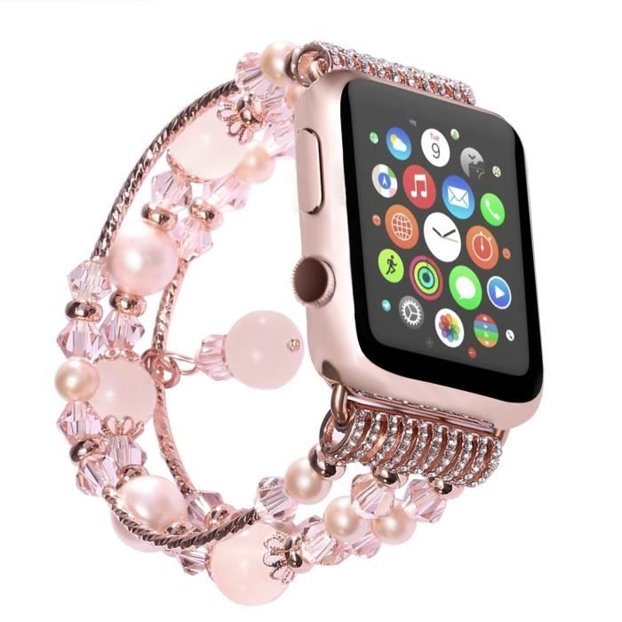 Samsung Gear S3 Frontier rose bracelet de montre Élastique élastique pour  femmes perle naturelle agate pierre , - Achat/vente bracelet de montre Femme  Adulte - Cdiscount