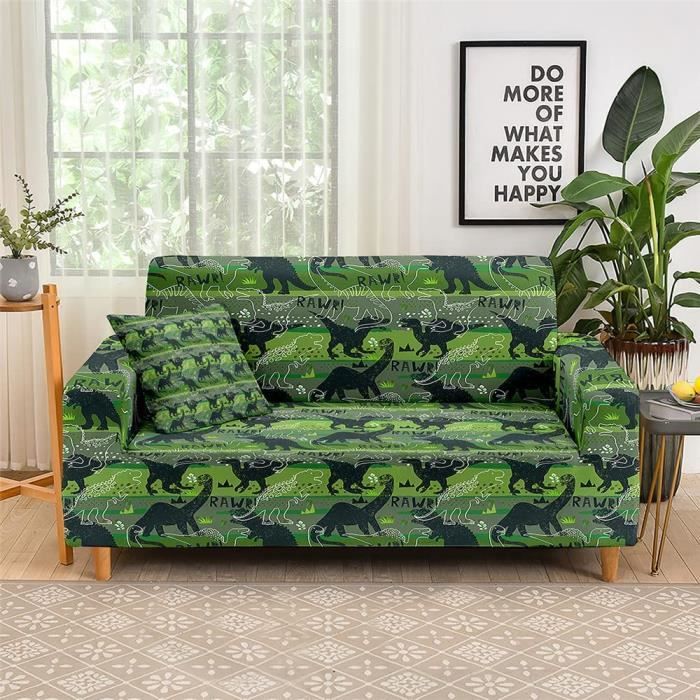 Treer Housses De Canapé Extensible, 1 2 3 4 Places Stretch 3D Imprimé Housse De Fauteuil