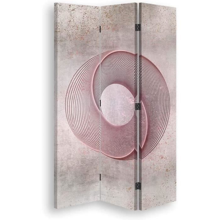 Paravent Déco XXL 225x172cm - Motif New York Gratte-ciel Nuit, Séparateur De Pièce Réversible