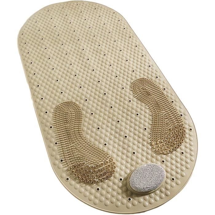 Tapis de baignoire Paradise transparent antidérapant, ventouses