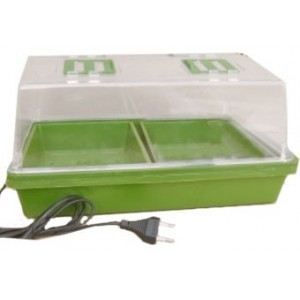 Mini serre chauffante - INTERMAS - 39x25 - Vert