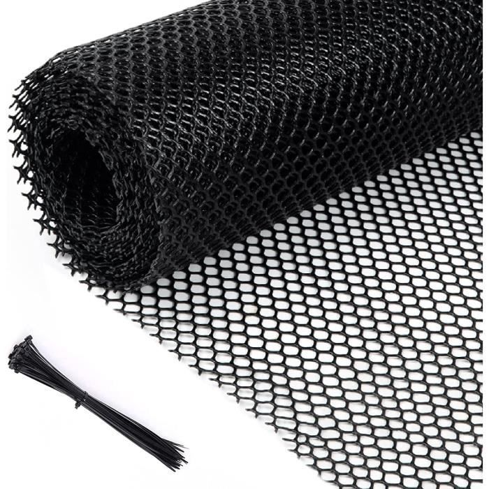 Grillage Plastique Souple Pour Poulailler – Idéal Balcon, Jardin, Clôture Chat – 0,8 Cm Mailles, 40 Cm X 3 M, Noir