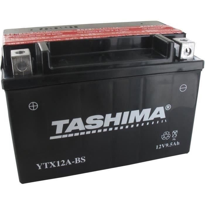 Batterie Vehicule - Tashima ou Landport - Batterie moto 12V 9,5Ah sans entretien YTX12A-BS / GTX12A-BS