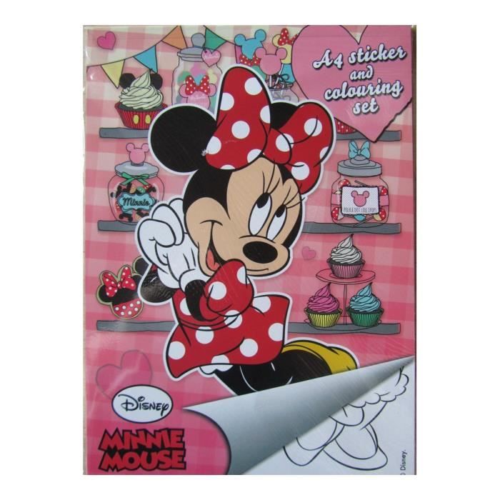 Album De Coloriage Minnie Mouse Stickers Disney Cdiscount Jeux Jouets