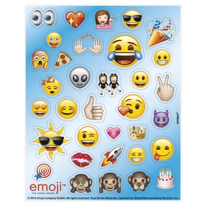 Lot De 12 136 Stickers Autocollants Emoji Taille Unique Decoration Et Accessoires De Fete Animation Festive Anniversaire Achat Vente Accessoire Deguisement Cdiscount Lot De 12 136 Stickers Autocollants Emoji Taille Unique Decoration Et Accessoires De Fete Animation Festive Anniversaire Achat Vente Accessoire Deguisement Cdiscount