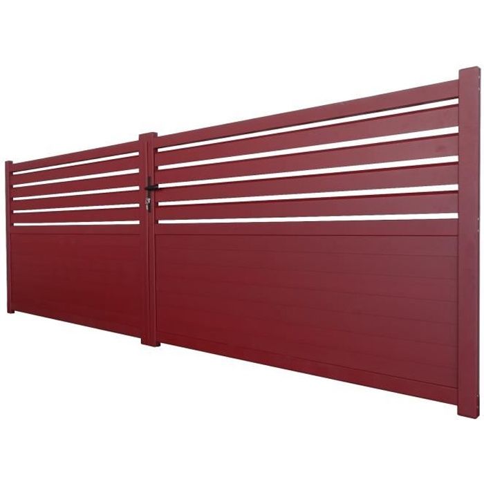 Portail Alu Rouge Achat Vente Pas Cher