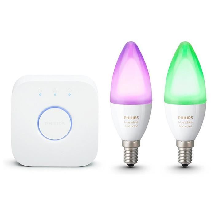 Philips Hue blanc Ambience Smart Ampoule DEL-bougie E14