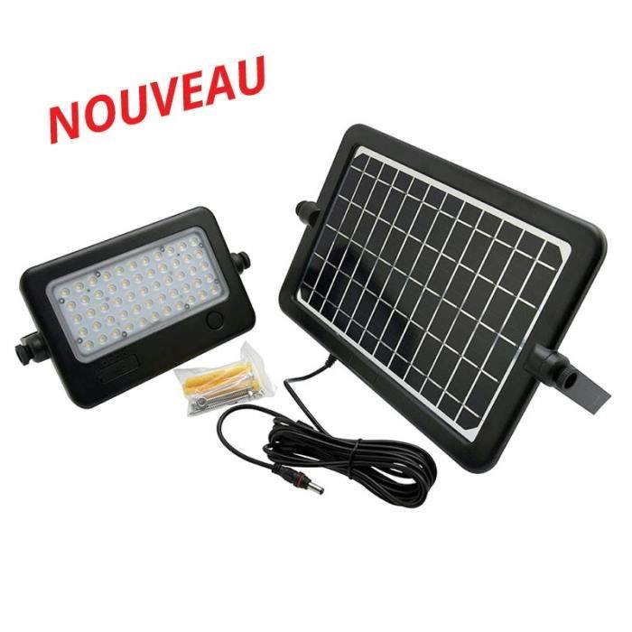 Projecteur Solaire Façade 10W 1000lm Télécommande