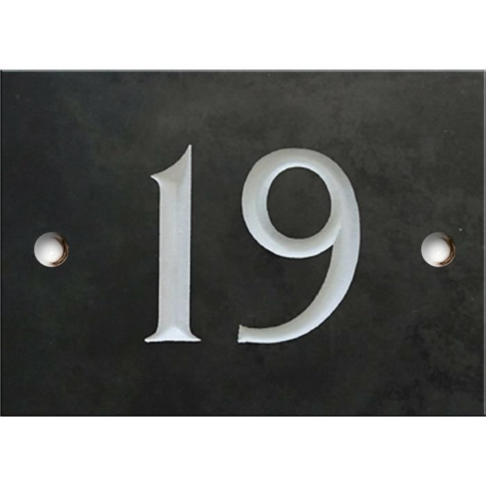 Numero De Rue Personnalise 1 A 2 Chiffres Plaque 140mm X 100 Mm
