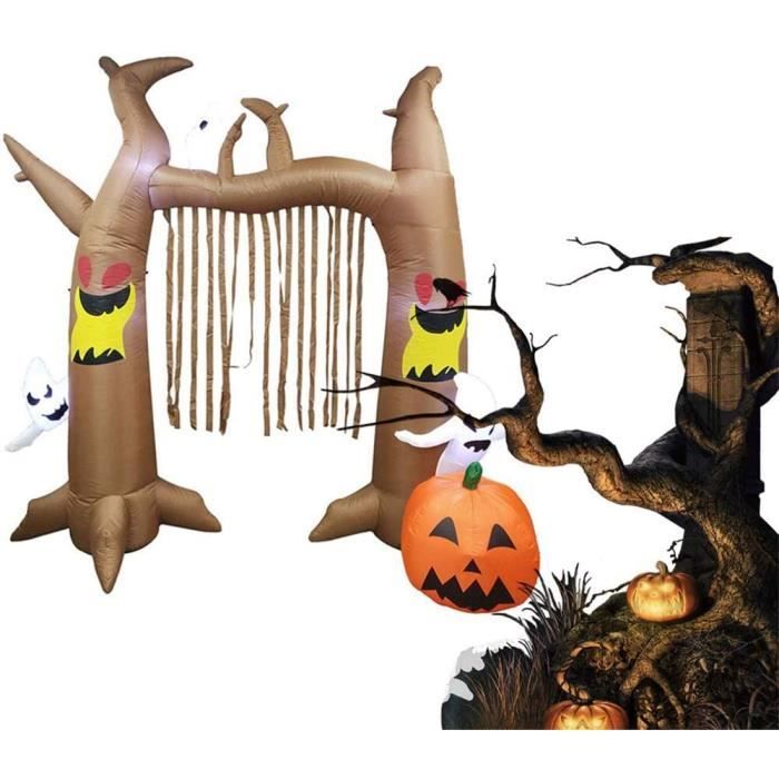 Arbre Gonflable De Fantome D Arche De 2 4m Halloween Convient A La Decoration De Votre Jardin Porte Fete A Theme Fete Des Enfants Cdiscount Jeux Jouets