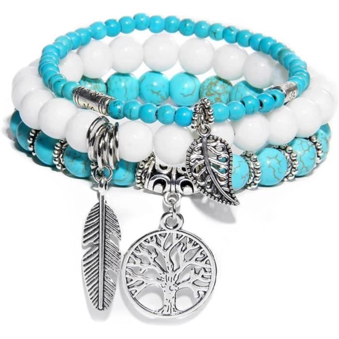 Bracelet Perles Grenat Naturel – Fait Main Sur Mesure – Homme/Femme – Pierre Marron Foncé
