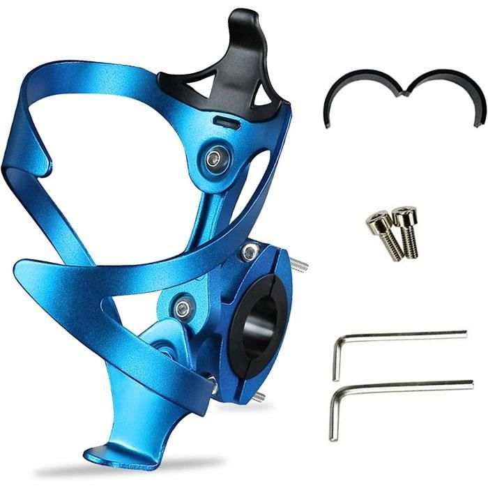 Porte-bidon Vélo Réglable En Aluminium - Adaptateur Inclus Pour Cadre Sans Trous, VTT, Route, Enfant